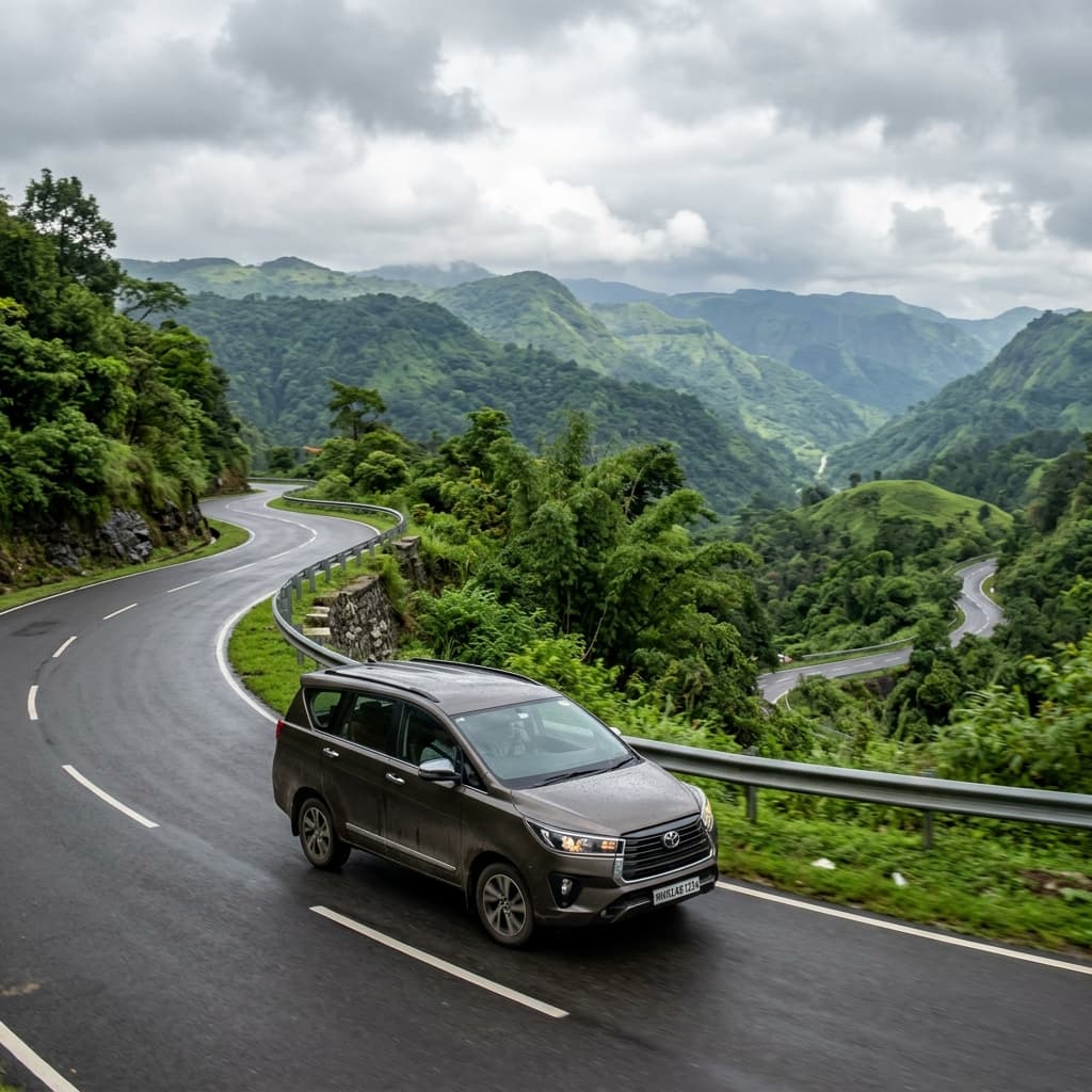 Toyota Innova Crysta available for rent with native driver