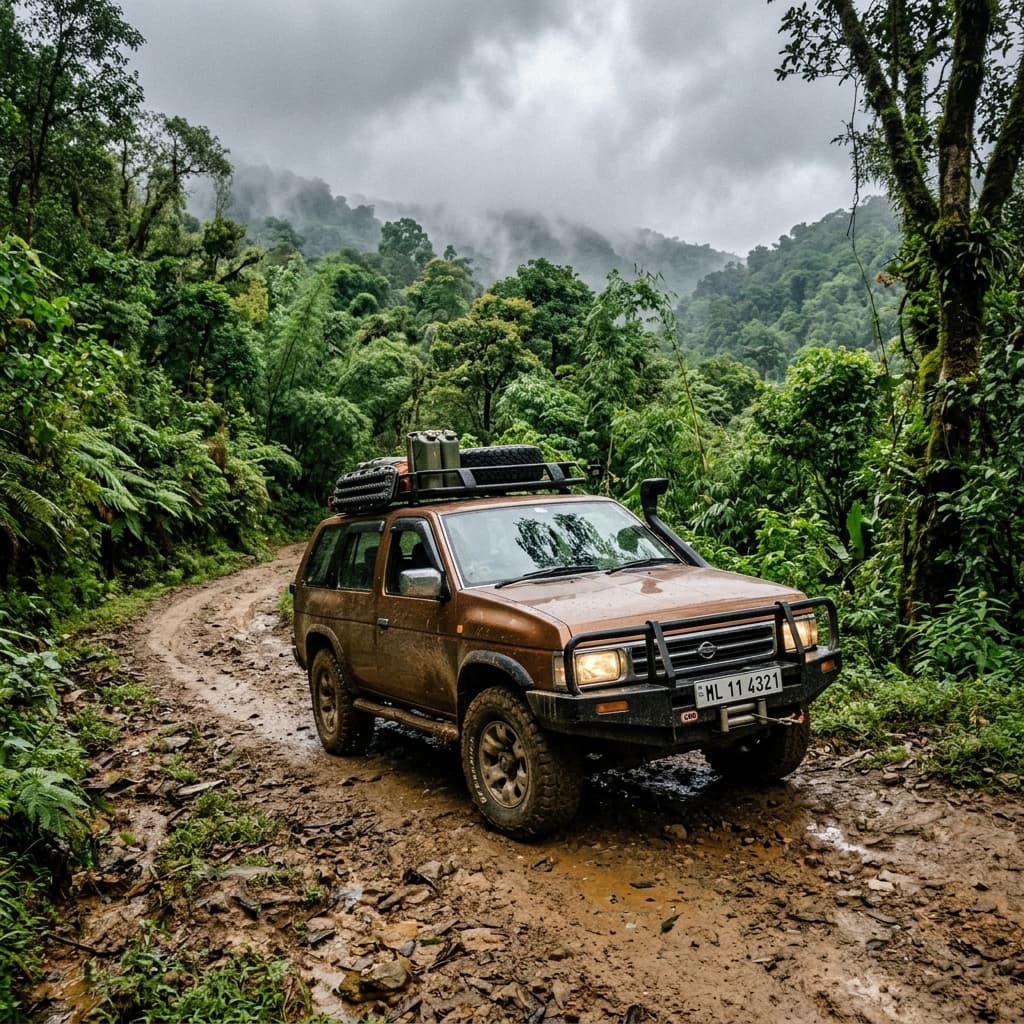 Nissan Terrano available for rent with native driver