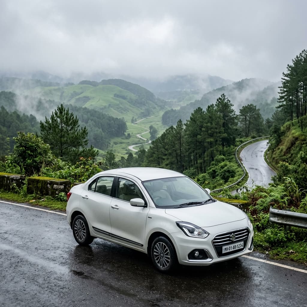 Maruti Suzuki Swift Dzire available for rent with native driver
